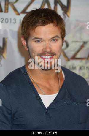 Kellan Lutz Pressekonferenz zur Förderung ihren neuen Films "Tarzan", startet Dreharbeiten bei Bavaria Film Studios München - 05.06.12 Stockfoto