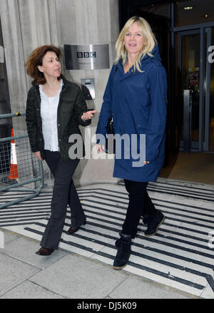 Zoe Ball verlässt die BBC Radio 2 Studios London, England - 07.06.12 Stockfoto