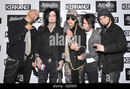 Die verunreinigte Kerrang! Awards statt in der Brauerei - Ankünfte. London, England - 07.06.12 Stockfoto