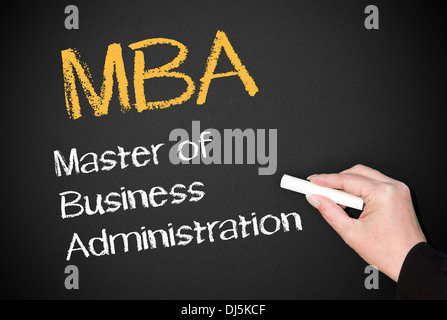 MBA - Master of Business Administration Stockfoto