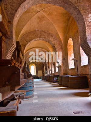 Weinkeller von Eberbach Abbey Stockfoto