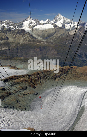 Seilbahn, Zermatt, Schweiz Stockfoto