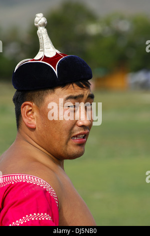 Mongolische Ringer Stockfoto
