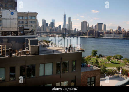 Janes Karussell im Brooklyn Bridge Park Stockfoto