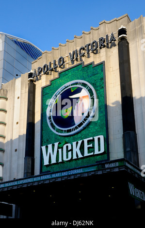 London, England, Vereinigtes Königreich. "Wicked" im Apollo Victoria Theatre (2013 / 14) Stockfoto