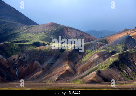 Landmannalaugar Rhyolith Gebirge, Hochland, Island Stockfoto