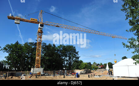 die Atmosphäre bei den ersten Spatenstich für eine neue Audi-Center am Beeskowdamm Zehlendorf. Berlin, Deutschland - 06.09.2012 Stockfoto