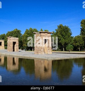 Berühmte Debod Tempel in Madrid, Spanien Stockfoto