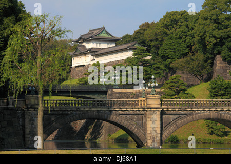 Japan, Tokio, Hofburg, Nijubashi Brücke, Stockfoto