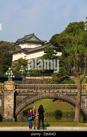 Japan, Tokio, Hofburg, Nijubashi Brücke, Stockfoto