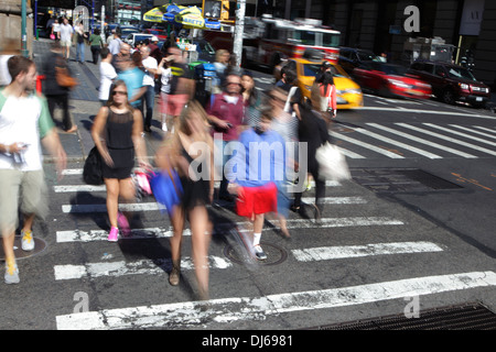 Rush Hour in New York City, USA Stockfoto