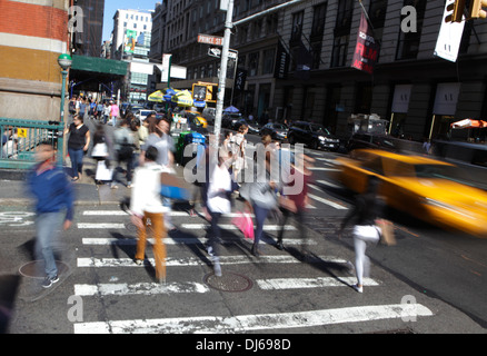 Rush Hour in New York City, USA Stockfoto