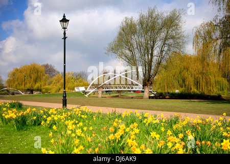 Der Schmetterling-Brücke, Fluss Great Ouse, Bedford Stadt; Bedfordshire, England, Vereinigtes Königreich Stockfoto