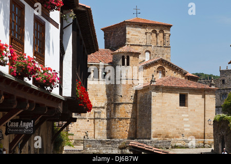 Stiftskirche, Santillana del Mar, Kantabrien, Spanien Stockfoto