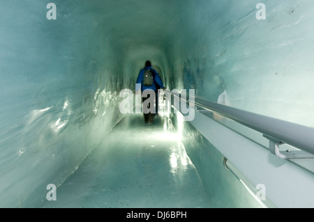 Europa. Schweiz, Kanton Bern. Berner Oberland, Interlaken. Jungfraujoch. Eispalast. Stockfoto