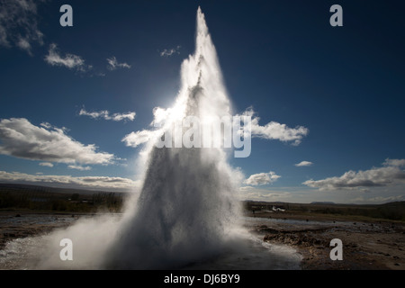 Geysir(Geyser) in Sudurland, Island Stockfoto