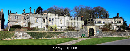 Tissington Hall jakobinischen Herrenhaus, Fitzherbert Familie, Tissington Dorf, Peak District National Park, Derbyshire, England Stockfoto