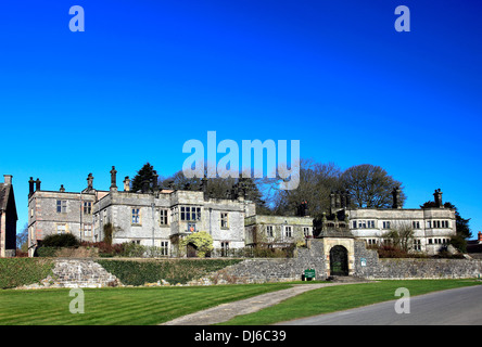 Tissington Hall jakobinischen Herrenhaus, Fitzherbert Familie, Tissington Dorf, Peak District National Park, Derbyshire, England Stockfoto