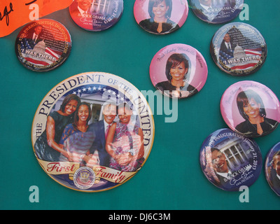 Präsident Barack Obama und First Family Taste Souvenirs auf dem Display in Washington, D.C., USA Stockfoto