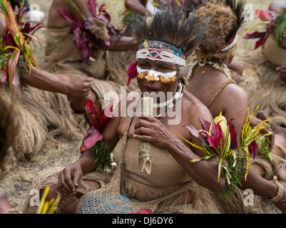 Gilpaunek Kolkole, Ele Kulturkreises, Chimbu Provinz - Goroka Show, Papua New Guinea Stockfoto