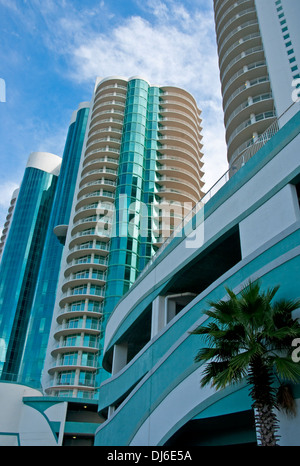 Alabama Gulf Coast Orange Beach Condos (Spektrum Resorts Türkis Platz) Stockfoto