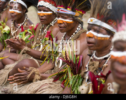 Gilpaunek Kolkole, Ele Kulturkreises, Chimbu Provinz - Goroka Show, Papua New Guinea Stockfoto