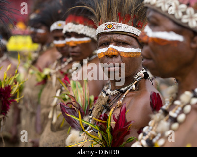 Gilpaunek Kolkole, Ele Kulturkreises, Chimbu Provinz - Goroka Show, Papua New Guinea Stockfoto