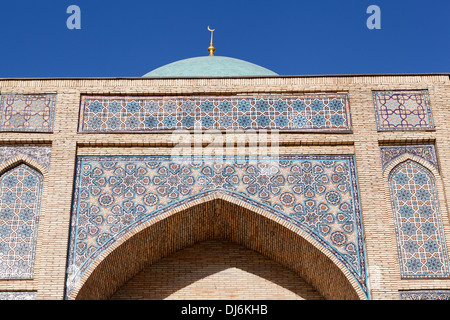 Fliesenwand, Hekime Imom Moschee, Hekime Imom komplexe, Hekime Imom Square, Taschkent, Usbekistan Stockfoto