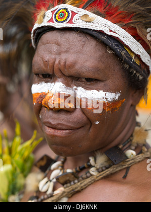 Gilpaunek Kolkole, Ele Kulturkreises, Chimbu Provinz - Goroka Show, Papua New Guinea Stockfoto