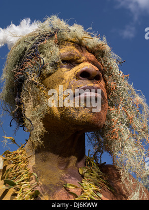 Goroku habe Singsing Maskengruppe, Daulo Bezirk, Eastern Highlands Bezirk - Goroka Show, Papua New Guinea Stockfoto