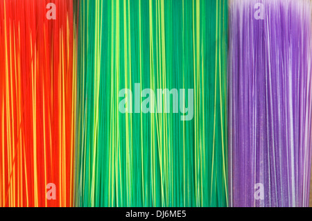 Detail der billige Pinsel Borsten Stockfoto