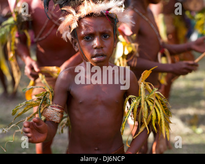 Madang Singsing Group bei Independence Day feiern Madang, Papua Neu-Guinea. Stockfoto