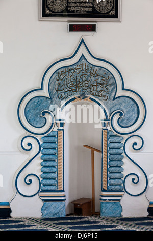 Südafrika. Kapstadt, Bo-Kaap. Qibla Nurul Huda Moschee. Stockfoto