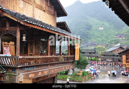 China Guizhou Miao Dorf Stockfoto