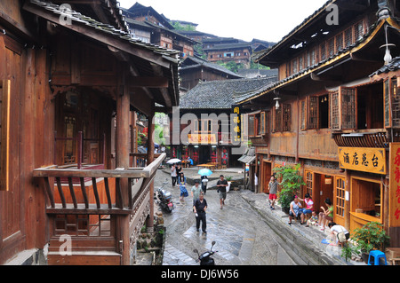 China Guizhou Miao Dorf Stockfoto