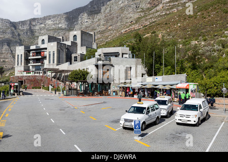 Südafrika, Cape Town. Terminal von der Luftseilbahn zum Tafelberg zu senken. Stockfoto