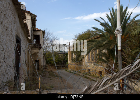 UN-Pufferzone zwischen Nord und Süd-Nikosia, Zypern Stockfoto