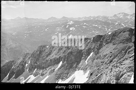 Blick auf den San Juan Mountains vom Gipfel des King Solomon Mountain, 13.600 Fuß hoch. Silverton Viereck. San. 159 Stockfoto