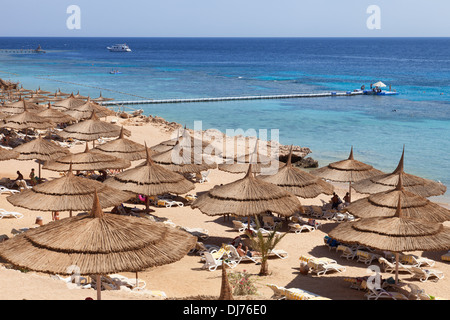 Strand in Sharm el Sheikh, Ägypten. Stockfoto
