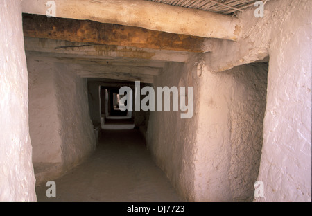 Überdachte Gasse in Ghadames, Old Town, Stockfoto