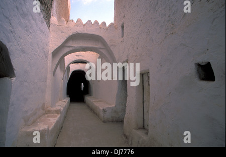 Überdachte Gasse in Ghadames, Old Town, Stockfoto