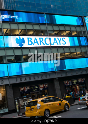 Barclays-Gebäude in der Dämmerung, NYC Stockfoto
