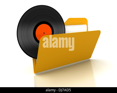 3D Musik Disco im Ordner "" Stockfoto