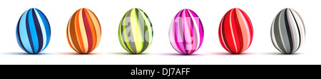 Multi Farbe gemalt Esater Eiern (computergenerierte Bild) Stockfoto