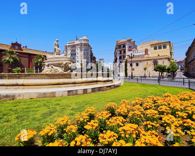 Kreisverkehr Puerta de Jerez in Sevilla, Andalusien, Spanien Stockfoto