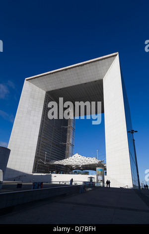 La Grande Arche in la Défense (Abschluss 1989), Puteaux, in der Nähe von Paris, Frankreich Stockfoto