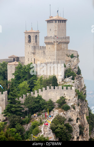 San Marino. Rocca Guaita, Guaita Tower. Monte Titano. Republik San Marino. Italien. Europa Stockfoto