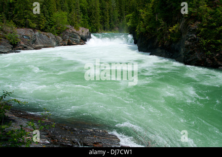 Overlander Falls, Mt Robson Provincial Park, Britisch-Kolumbien, Kanada Stockfoto