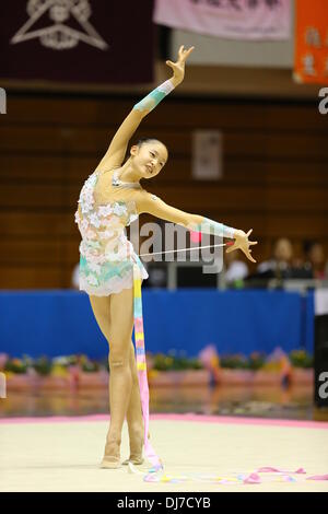 Machida, Tokyo, Japan. 20. August 2013. Kaho Minagawa (Masago) 20. August 2013 - Rhythmische Sportgymnastik: 43. All Japan Junior High School Meisterschaften Rhythmische Sportgymnastik individuelle rundum in Machida, Tokyo, Japan. © AFLO SPORT/Alamy Live-Nachrichten Stockfoto