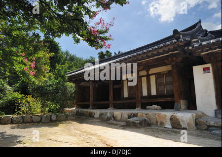 SuJolDang, koreanische traditionelle Haus in Yangdong Dorf, GyeongJu, Korea Stockfoto